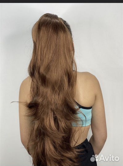 Шиньон прямой на крабе