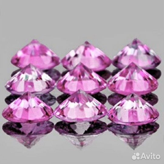 Сапфир натуральный 0,98Ct 2,5мм 12шт VVS Цейлон