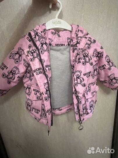 Куртка для девочки демисезонная 74-80