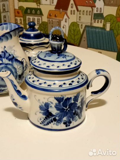 Гжель посуда