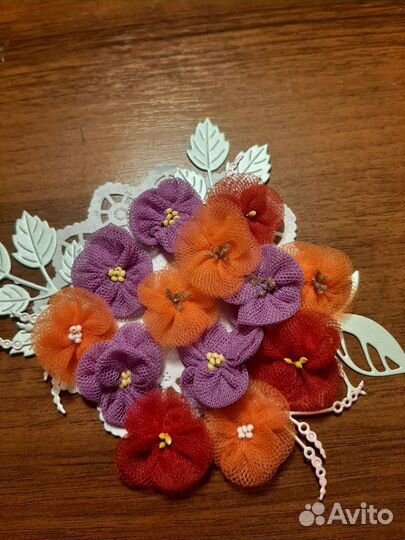 Цветы для скрапбукинга