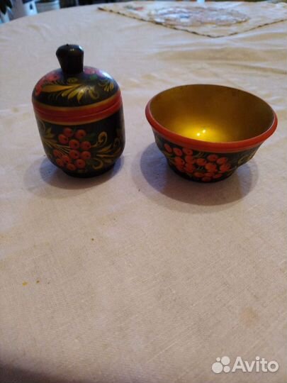 Деревянная посуда хохлома