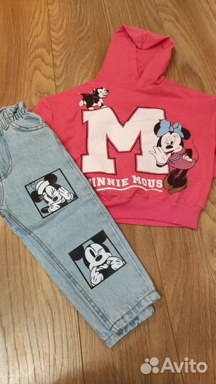 Костюм джинсы- свитшот Зара на девочку 92-140