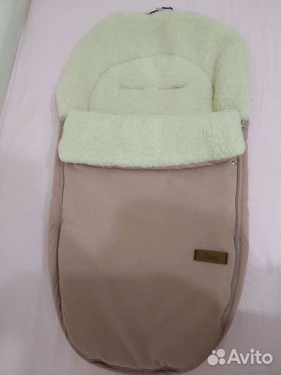 Зимний конверт в коляску на овчине