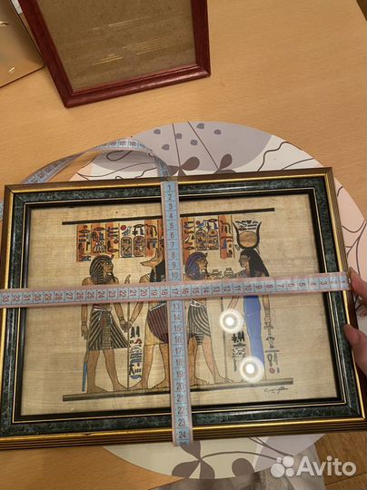 Рамка с картиной на папирусе