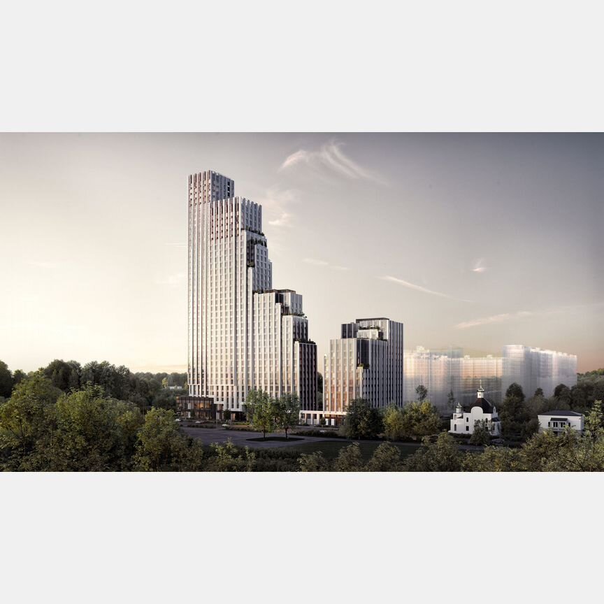 1-к. квартира, 52,5 м², 7/43 эт.