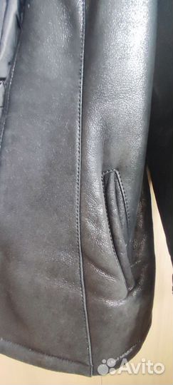 Дубленка с мехом чернобурка