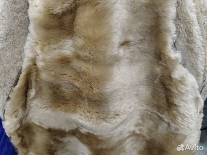 Меховые накидки из овчины тёмно-бежевые