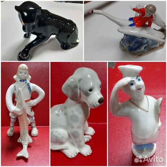 Пантера,щенок дога,Емеля со щукой,Повар кок-СССР