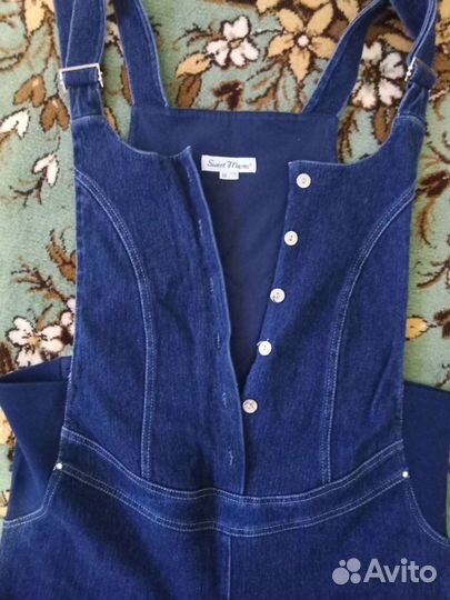 Джинсовый комбинезон для беременных