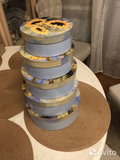 Круглые подарочные коробки