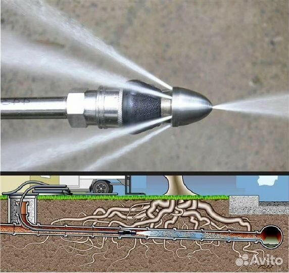 Прочистка засоров труб канализации