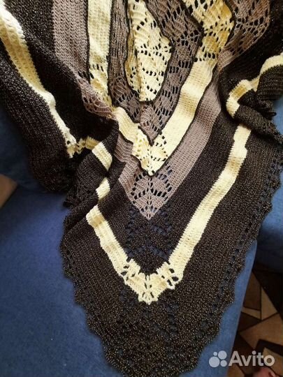 Ручной работы плед, покрывало, накидка, одеяло