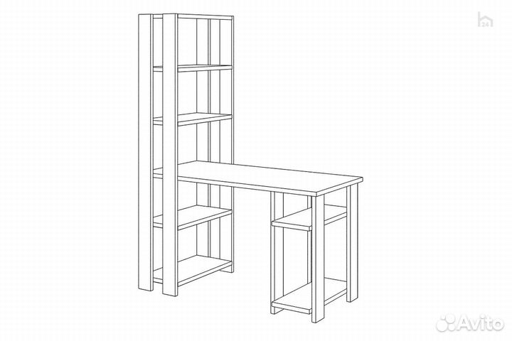 Стол компьютерный Slim стн-180/120 кв
