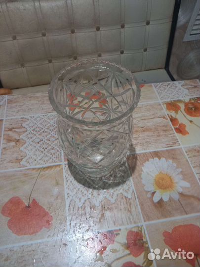 Ваза хрустальная
