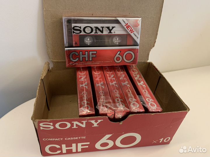 Аудиокассеты Sony CHF 60. металлизировпная