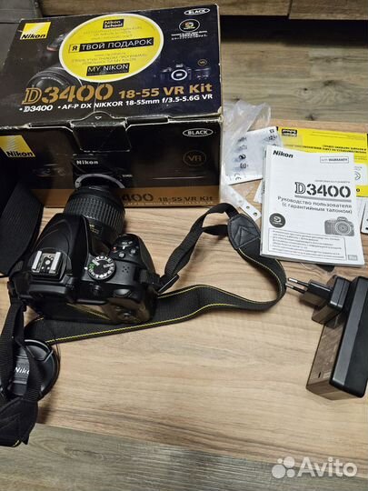 Nikon d3400 18-55 VR Kit