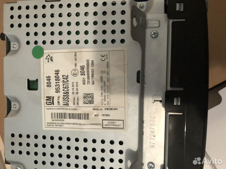 Магнитола Шевроле Круз