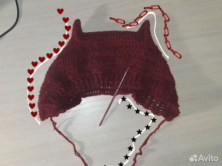 Чепчик с ушками