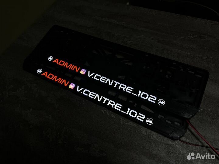 Номерная рамка с вашим логотипом