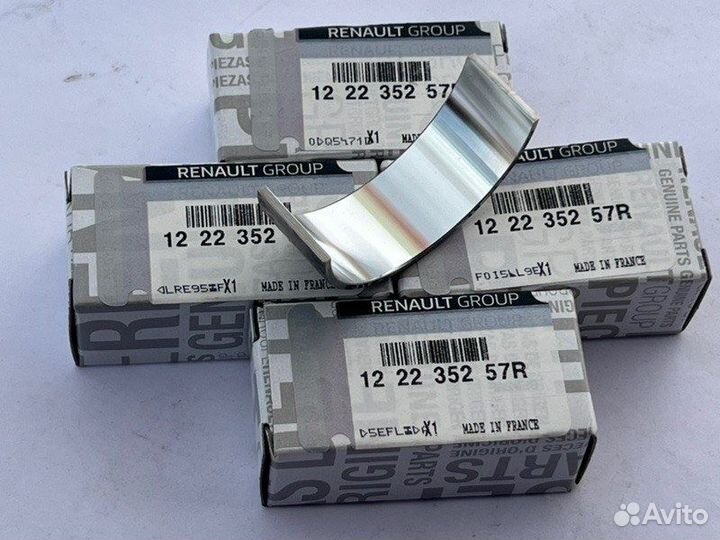 Вкладыш коренной нижний Renault Nissan LADA Dacia