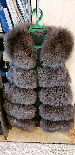 Жилет натуральный мех
