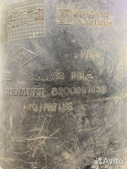 Подкрылок передний левый Opel Vivaro