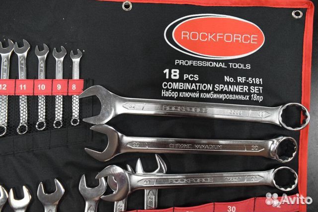 Набор ключей комбинированных 8-32мм 18 предметов
