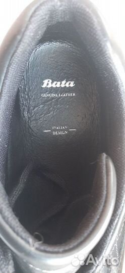 Оригинальные демисезонные кожаные кроссовки Bata