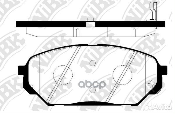 Колодки тормозные дисковые перед PN0456 NiBK