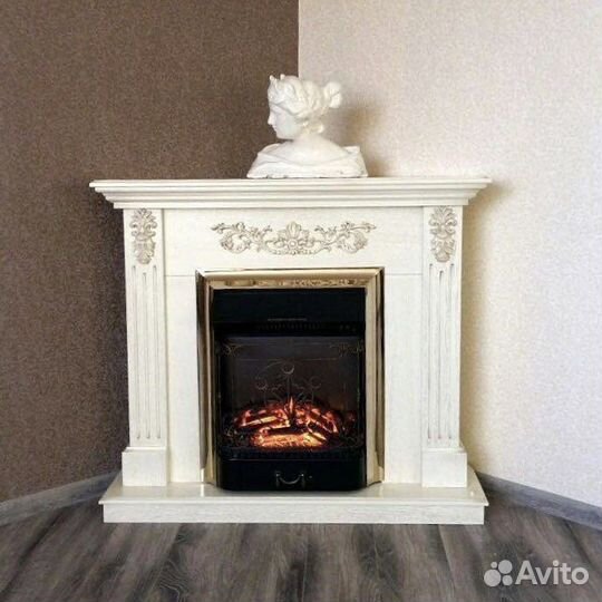 Угловой каминокомплект Адель