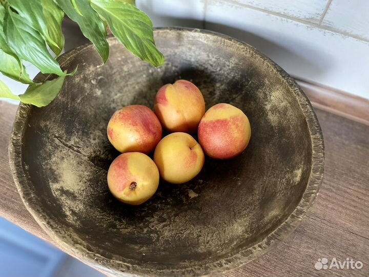 Посуда деревянная тарелка блюдо под фрукты