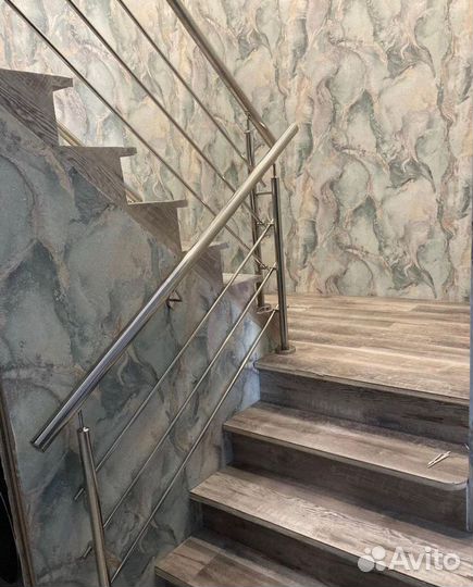 Перила, пopучни, огpaждения из нержавeющей cтали