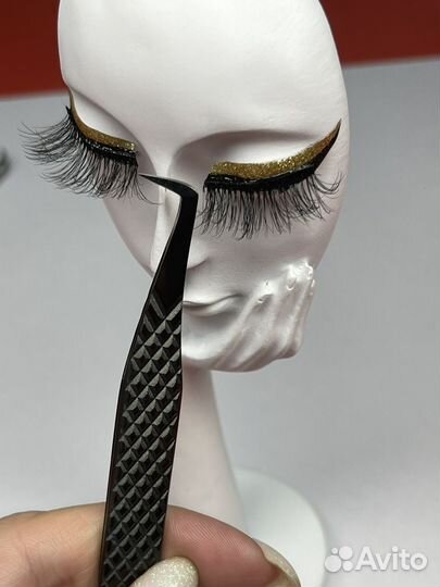 Пинцеты для наращивания ресниц топорик