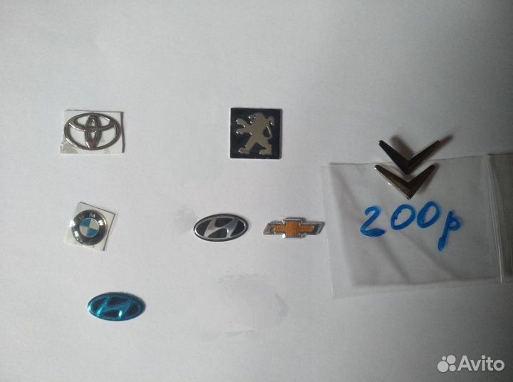 Ключи болванки кнопки эмблемы