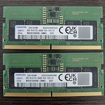 Оперативная память DDR5 sodimm 16gb 5600 samsung 2