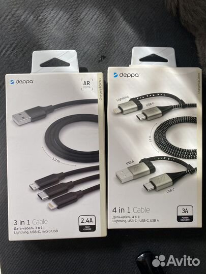 Дата кабель 3в1 и 4в1
