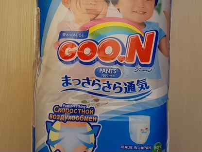 Подгузники-трусики Goon, Япония, L 9-14 кг, 44шт, Москва