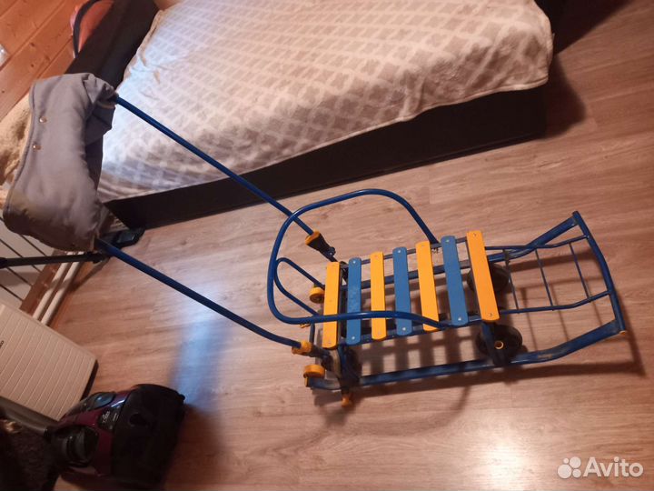 Детские санки коляска