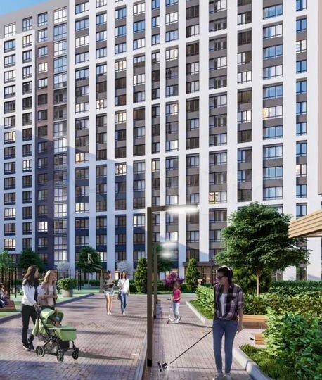 2-к. квартира, 61 м², 6/25 эт.