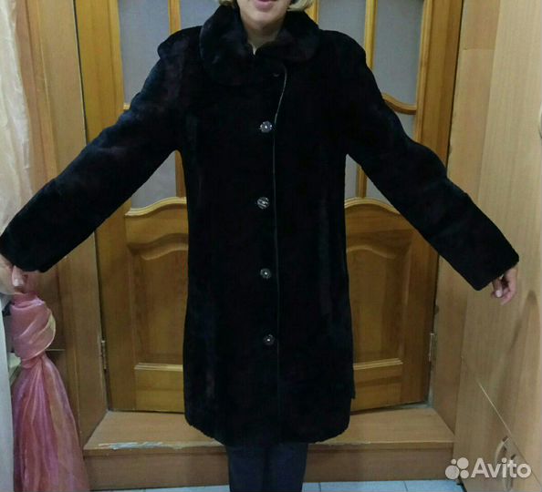 Шуба мутоновая размер 50-52-54