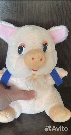 Мягкие игрушки медведи, поросенок, мышки