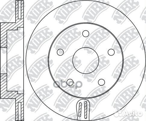 Торм.диск зад.вент. RN1726 NiBK