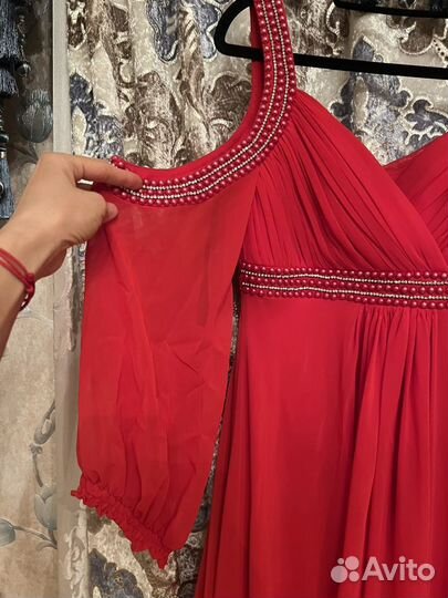 Вечернее красное Платье