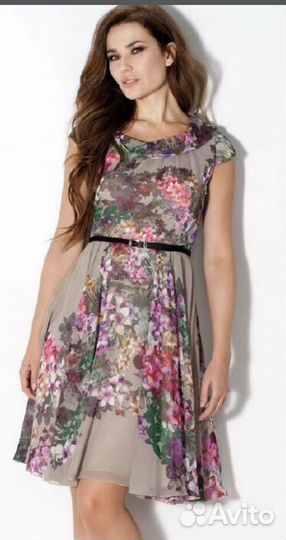 Платье романтическое летнее 46