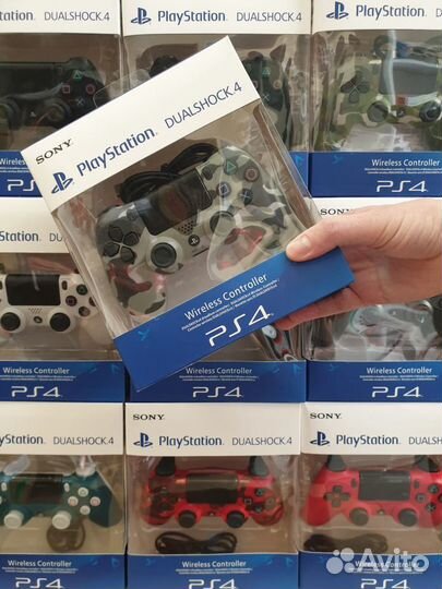 PS4 Джойстики Playstation 4 Маскировочные Серые