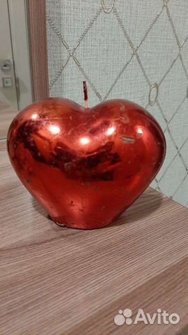 Свеча Сердце,сувениры:аромолампа,брелок из камня