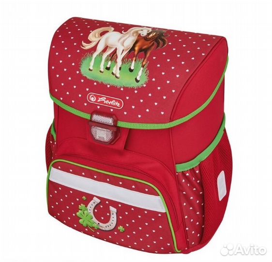 Новый ранец Herliz.Германия.Лошадки и Дракон
