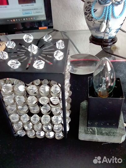 Светильник из горного хрусталя