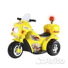 Мотоцикл на аккумуляторе синий